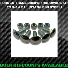 1953-1997 Ford F100 F200 F150 F250 F350 Front / Rear Chrome BUMPER BOLTS 7/16"