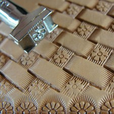 Pro Crafters Series - Flower Center Basket Weave Stamp (Leather Stamping Tool)