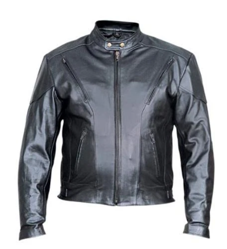 Men Analine Cowhide Leather Jacket