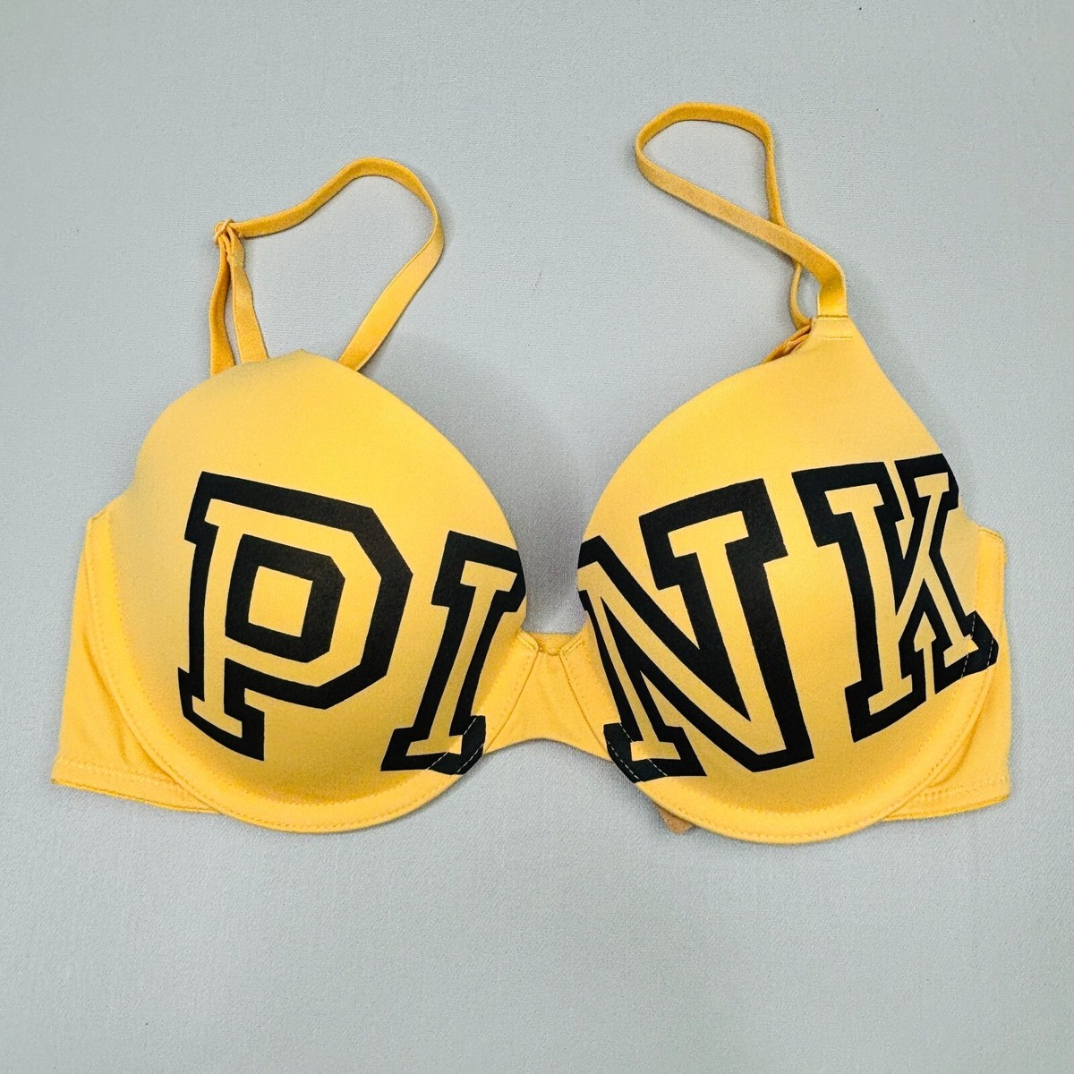 【３２Ｃ／ＸＳ】ブラ＆ソング Victoria's Secret HG New Victoria Secret Bra 32D Lightly Lined LOGO Underwire Yellow | eBay