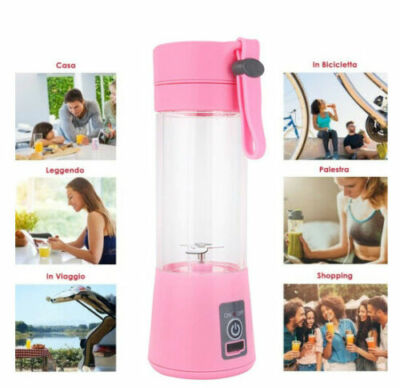 Dreamhigh® Mini Frullatore Portatile, 600ml Bottiglia Frullatore