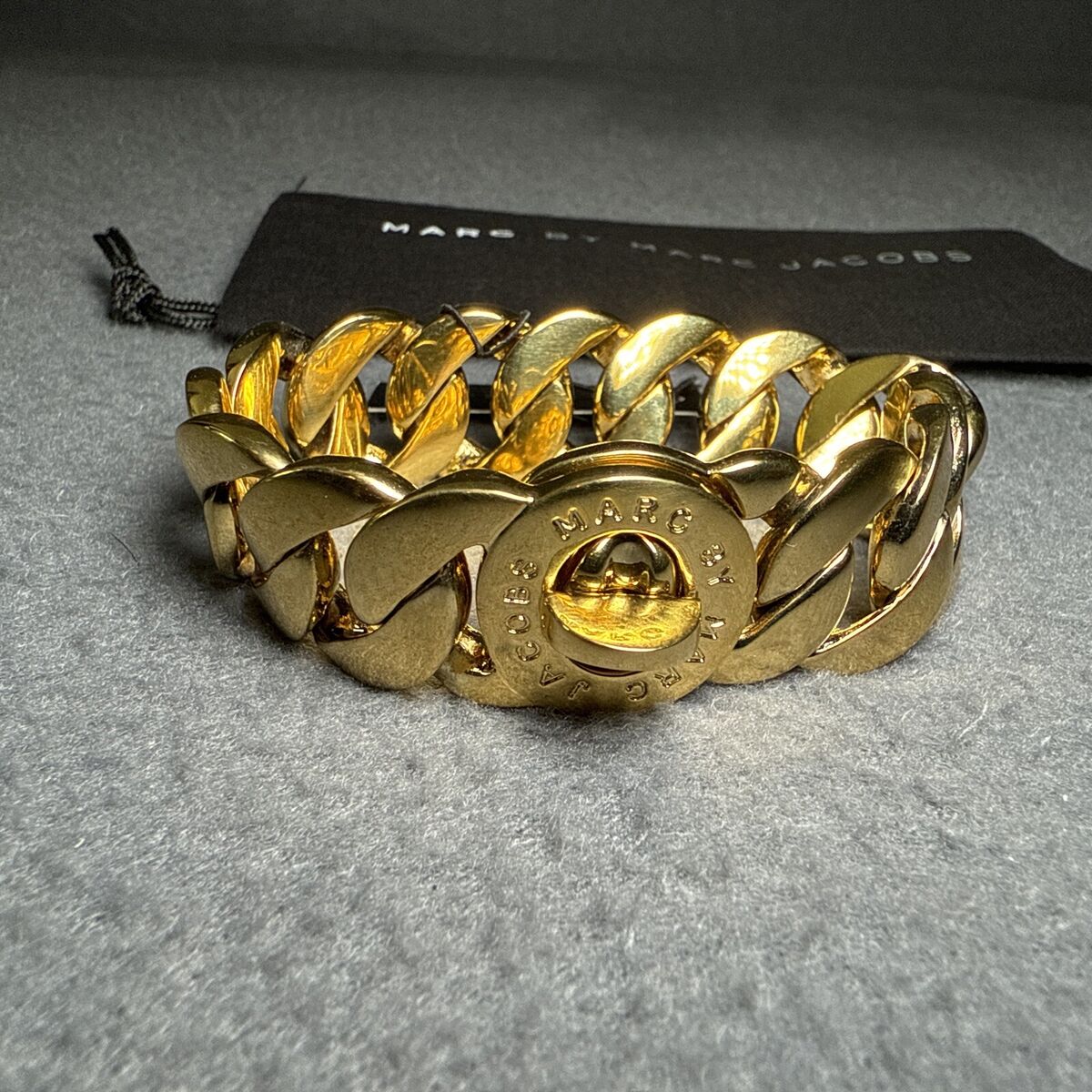 Marc By Marc Jacobs Goldtone Katie Logo Link Bracelet Marc By Marc Jacobs Goldtone Katie Logo Link Bracelet