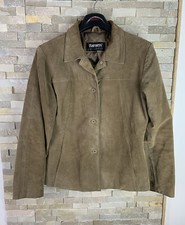 Barneys Women's Size 12 Real Leather Suede Jacket Coat