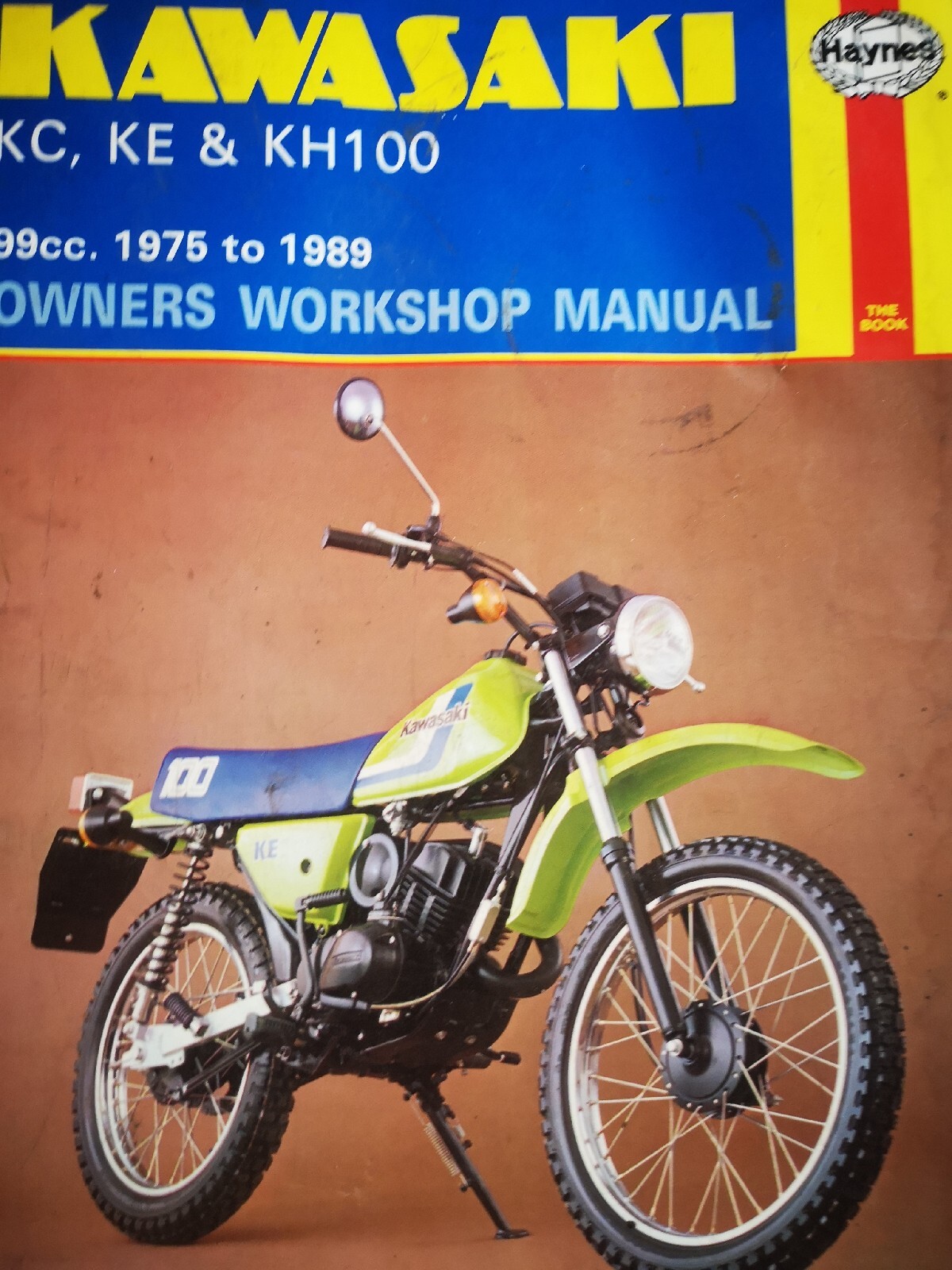 HAYNES 1975-1989 KAWASAKI KC, KE, & KH100 OWNERS SERVICE MANUAL  (1371)