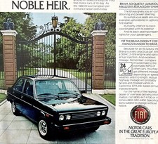 Fiat Brava 1980 Advertisement With 1915 Fiat Vintage Automobilia Dwee24