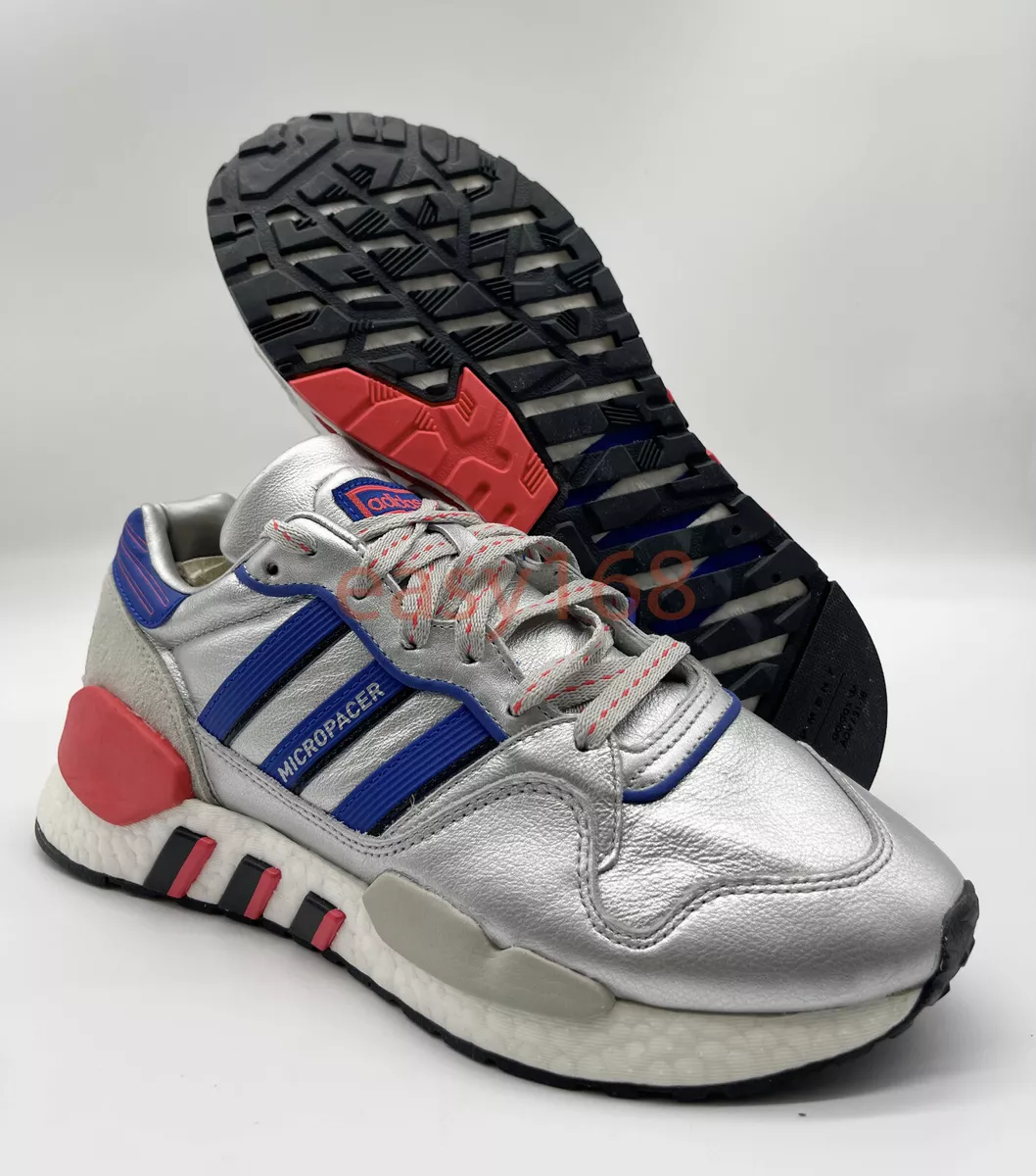 New Adidas ZX930 X EQT sz 8 Retro Mens Shoes Silver Blue Red ef5558