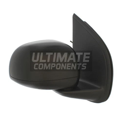 Fits Fiat Panda 319 2012-2025 Cable Wing Door Mirror Black Cover Drivers Side