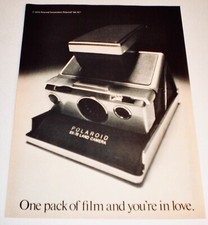 1975 POLAROID SX-70 LAND CAMERA  VINTAGE PRINT AD