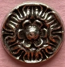 Vintage  Pewter Buttons. 8 Well-Made. Excellent Quality!🌸 3/4” Norwegian