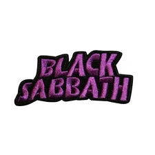 Black Sabbath Wavy Logo Embroidered Iron On Patch 76-D
