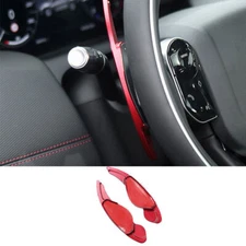 For Discovery 5 2017-2020 Aluminium Red Car Central Steering Wheel Shift Paddles