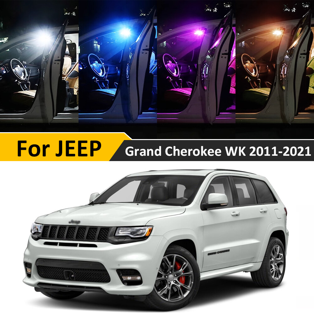 12x Bulbs for JEEP Grand Cherokee 2011-2020 2021 Interior LED Light Package Kit