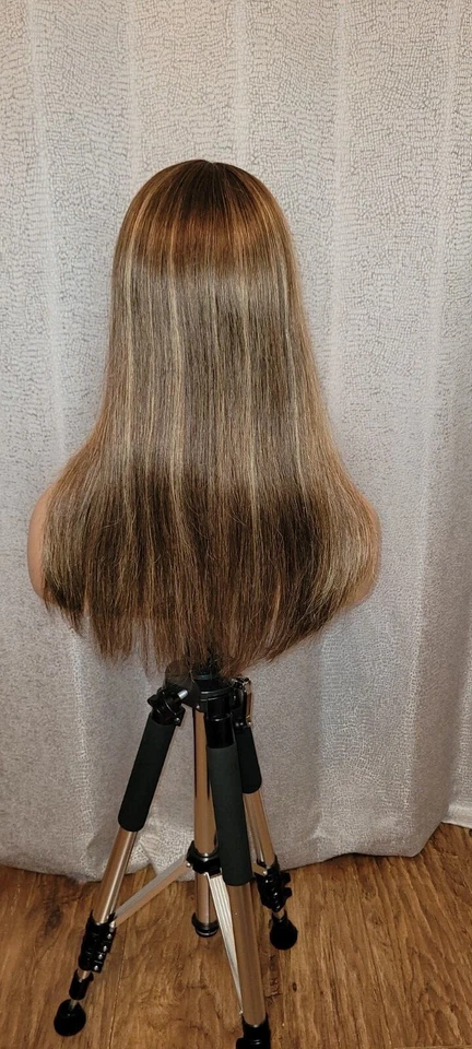 Luxury Silk top Remy human Hair Topper,sits flat and natural great for hair loss - Image 3 of 4