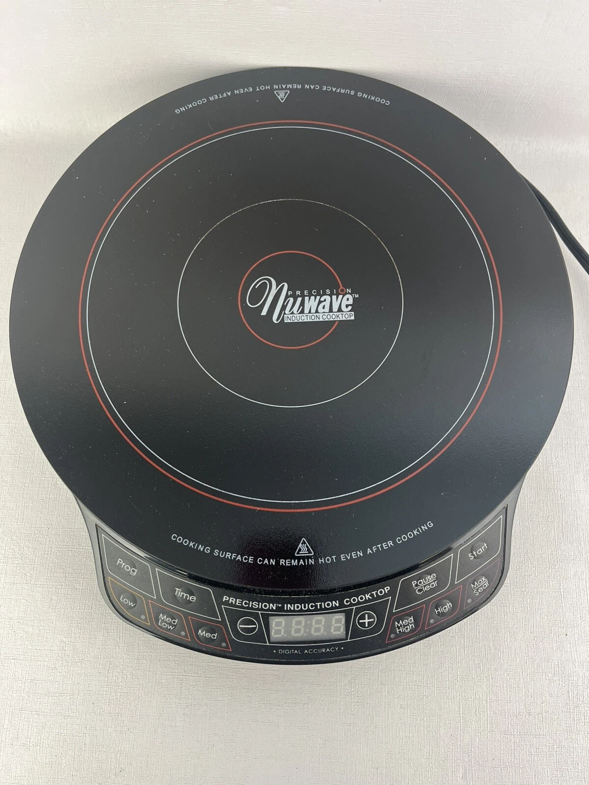 Precision Nuwave Black Portable Digital Display Induction Cookware w/ Case