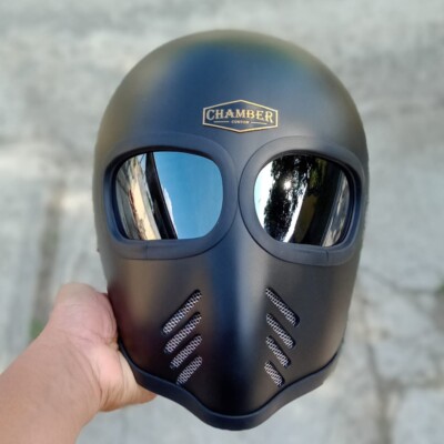 BEST SELLER!! CUSTOM HELMET XF-GP BLACK FOR CAFERACER BOBBER
