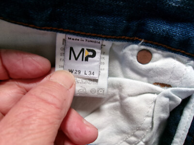 Pantalon Jeans Meltin' Pot MARK - Bleu Droit Délavé Usé - Taille W29 L34 (38) - Neuf Avec étiquettes
