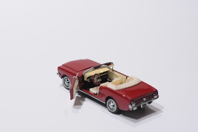 Franklin Mint SB 1/43 - Miniature Ford Mustang Décapotable Rouge De 1964, Sans Boîte