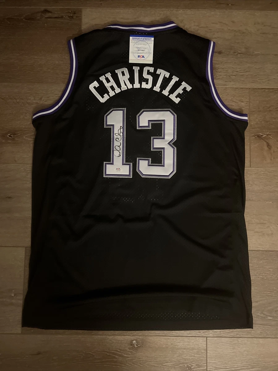 NBA, Shirts, Authentic Autographed Doug Christie Sacramento Kings Home  Jersey 3