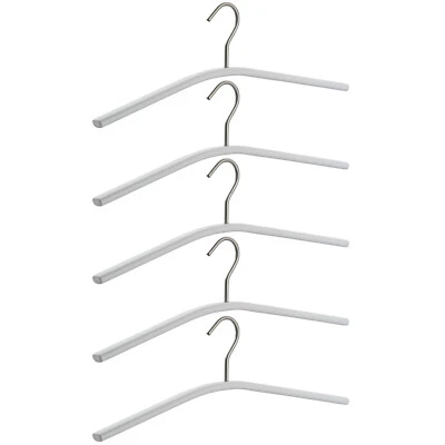 Wenko Lot De 5 Portemanteaux En Métal Blanc Pivotant Pour Manteau/Jacke - Photo 1/2