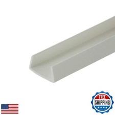 Outwater Plastics White 5/8'' Styrene Plastic U-Channel/C-Channel 36 Inch Len
