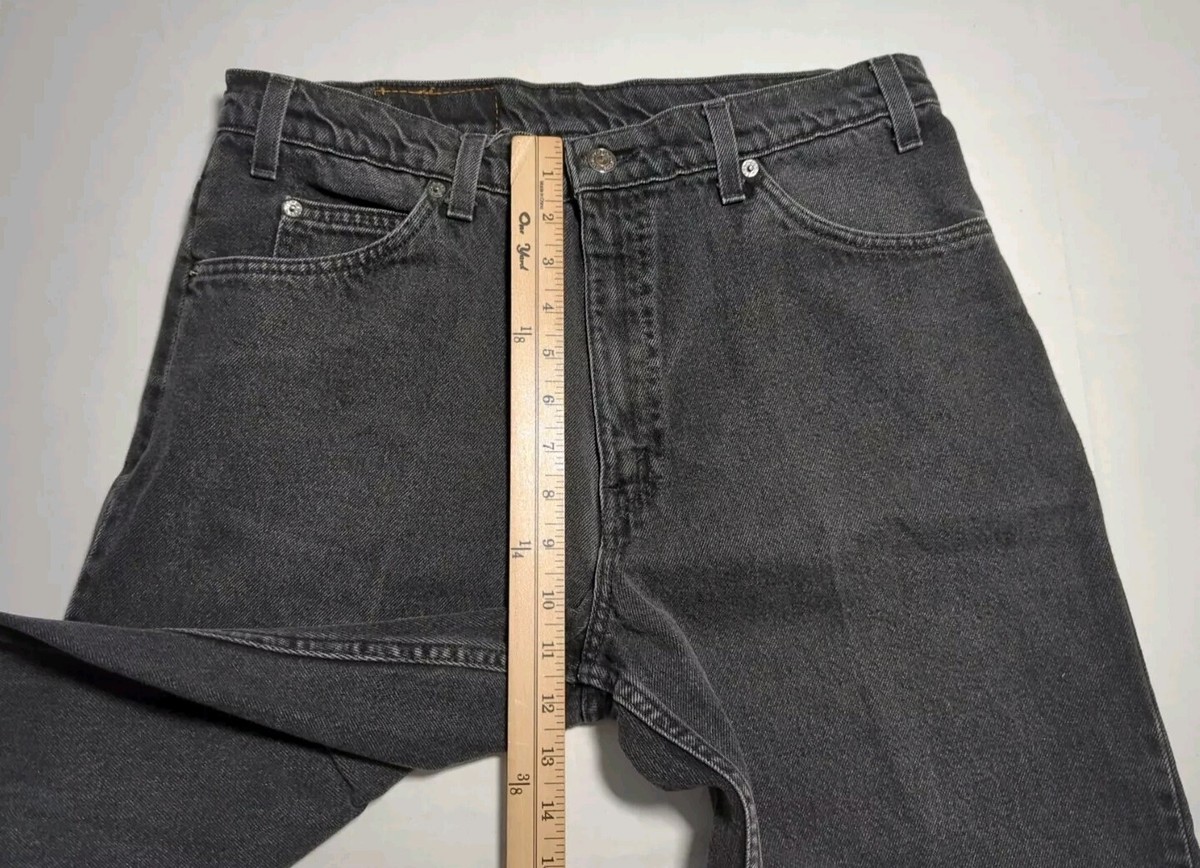 Levi’s EJ121-0001 32 Levis 553 Black Denim Jeans Men's 34X32 (Actual 33x30)White