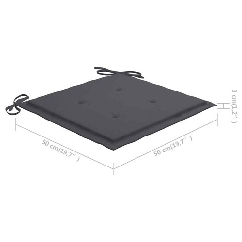 Set of 2/4/6 Outdoor Garden Chair Seat Cushion Fabric Pad 40x40x4cm/50x50x4cm AU - Picture 33 of 195