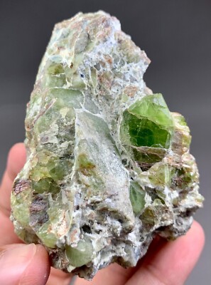 1555 CT Peridot Crystals Bunch Inside Rotail From Supat Valley Kohisatan 