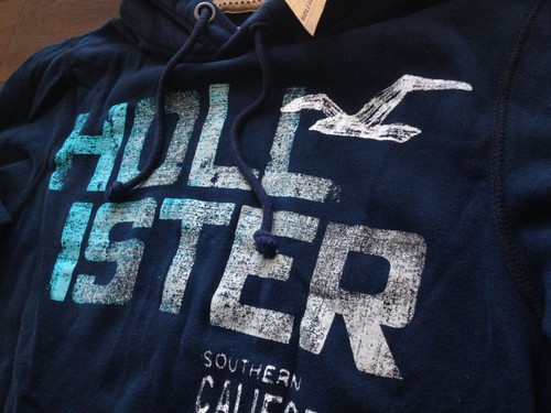 【New】Hollister Men s【HCO Seagull 1922 SOUTHERN CALIFORNIA Fleece Hoodie】Navy @L - Picture 13 of 16
