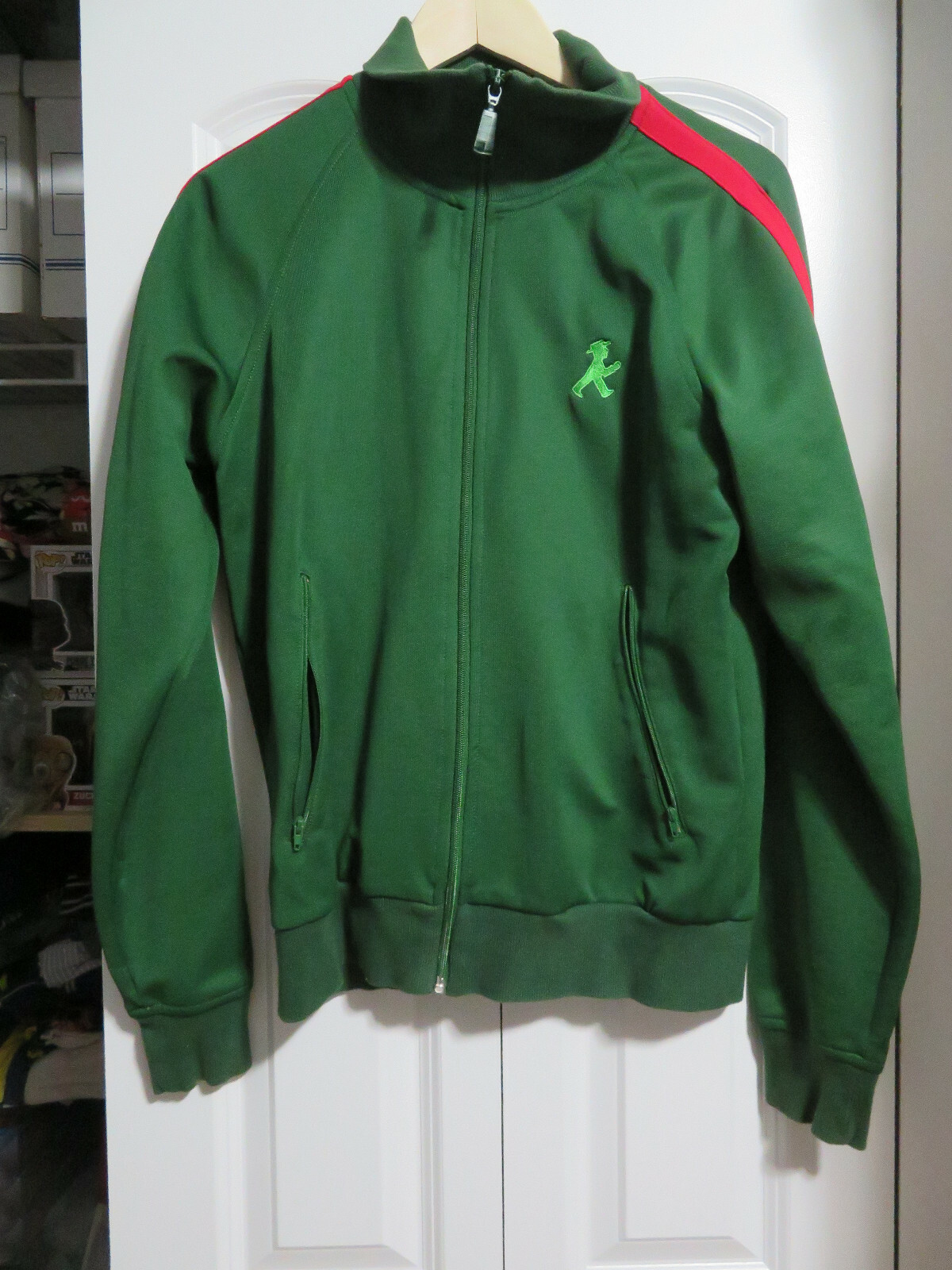 Men’s Green Dublin Ireland Full Zip Jacket with traf… Gem