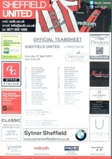 TEAM SHEET  - SHEFFIELD UNITED V PRESTON 27.4.2013