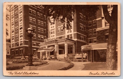 The Hotel Blackstone Omaha Nebraska NE c1940 Postcard