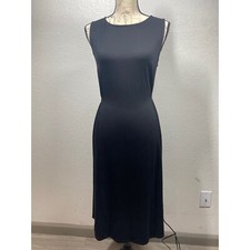 Eileen Fisher black Tencel Lyocell dress size XS Made in USA