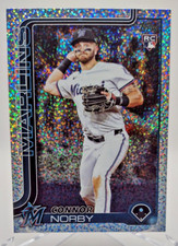 2025 Topps Series 1 Celebration Connor Norby #132 RC Confetti Foil Marlins