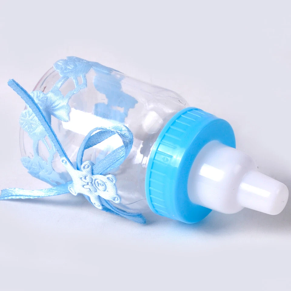 12x Babyflaschen Gastgeschenke Milchflasche Taufe Geburt Tischdeko Babyshower g - Bild 4 von 4