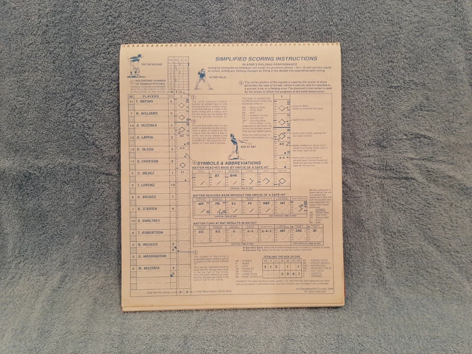 MacGregor Scoring Book- Baseball and Softball - Image 2 of 3