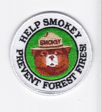 Smokey bear embroidered patch Help Smokey. ra...