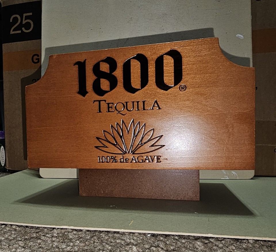 1800 Tequila Napkin Holder/ Bar Caddy wooden eBay