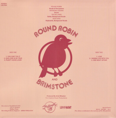 Round Robin & Brimstone レコード Round Robin And Brimstone - Round Robin And Brimstone (LP, Album