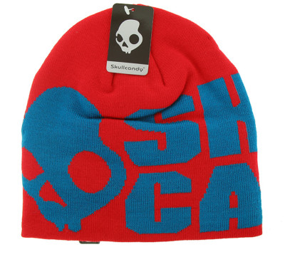 Skullcandy Atlas Audio Speaker Beanie Hat Cherry Red Turquoise Blue Brand New
