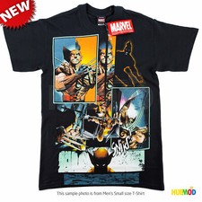 Mad Engine Marvel Comics X-Men Wolverine Black Men's T-Shirt Small Vintage HTF 