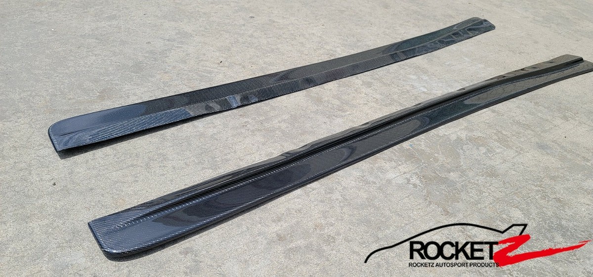 Mazda FD3S RX7 FEED Style Side Skirts Carbon Fiber CF Splitter