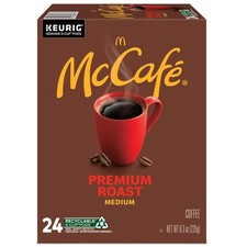BEST BEFORE 10/ 25 McCafe Premium Roast Coffee K-Cup Pods, Medium Roast 24 count