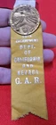 CIVIL WAR VETERAN GRAND ARMY REPUBLIC 1926 PASADENA CALIFORNIA GAR RIBBON BADGE
