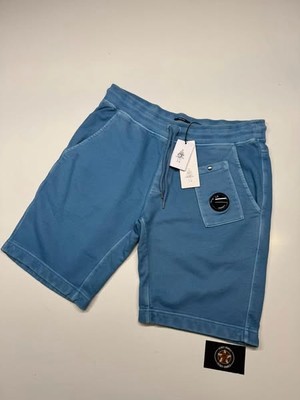 CP Company resist gefärbte Bermuda Shorts aus angerautem emerisiertem diagonalem Fleece XXL.