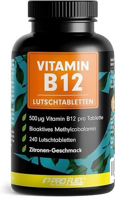 Vitamin B12 500µg - 240 vegane Lutschtabletten - Zitronen-Geschmack