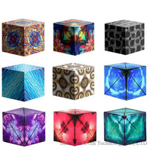 Magnetic 3D Puzzle Cube for Stress Relief This geometric changeable magnetic mag