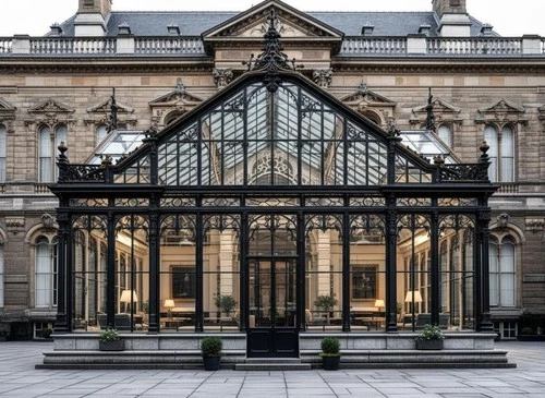 THE BELGRAVE GLASS AND STEEL CONSERVATORY GLASSHOUSE STRUCTURE - BCC32