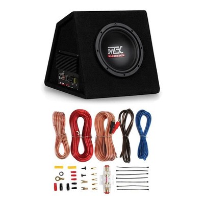 MTX 8-Inch 120W Subwoofer Enclosure And Soundstorm Wiring Kit | RTP8A + AKS8