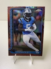 Topps 2025 Chrome Rico Dowdle Carolina Panthers Football leather  #43