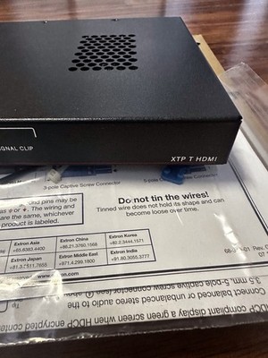 EXTRON ELECTRONICS XTP R HDMI Extender with Power Adapter New In Box